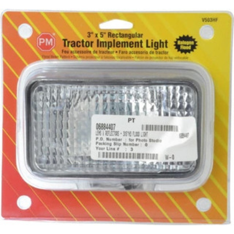 Peterson Manufacturing 5 Long x 3 Wide, Clear Lens & Reflector Plastic, 12 Volt V503HF - 06884407