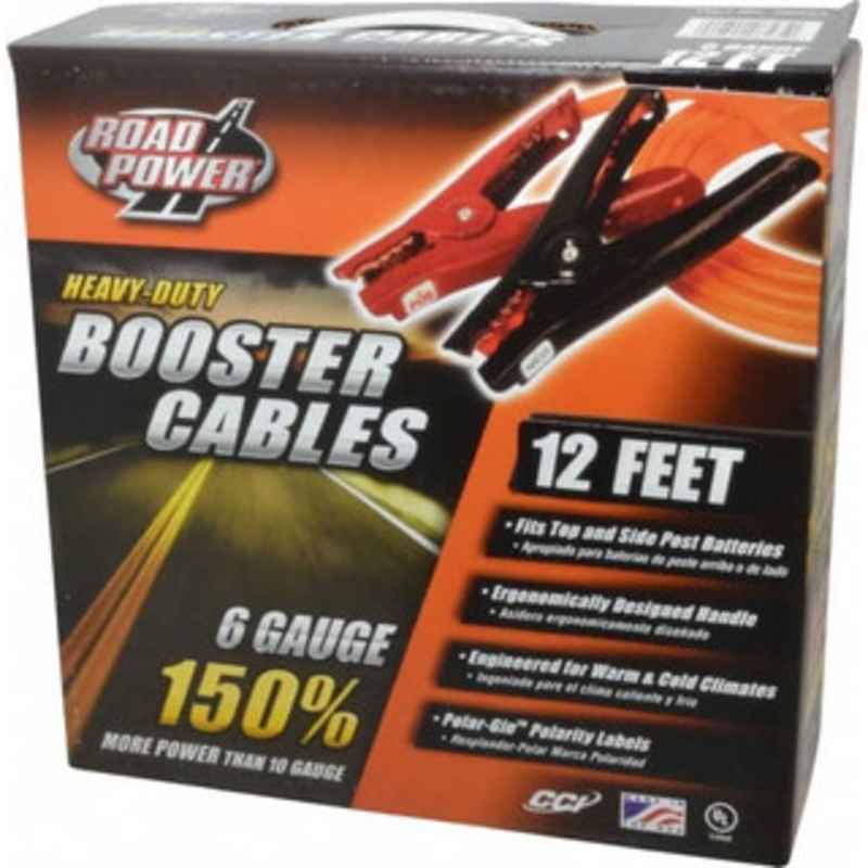 Southwire 12 Ft. Long, 400 Amperage Rating, Insulated No Shock Sidekick Clamp Orange, 6 Wire Guage 85650103 - 54092077