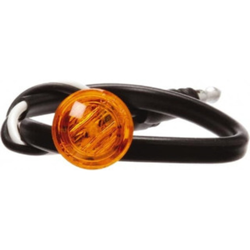 Truck-Lite 3/4 Long Marker Clearance 12 Volt, LED, Round Lens, Yellow 33275Y - 39603287