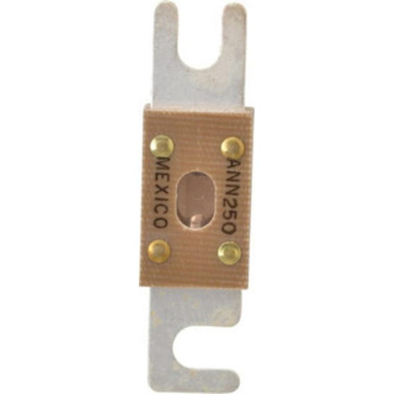 Bussmann 250 Amp Non-Time Delay Fast-Acting Forklift & Truck Fuse 125VAC, 80VDC, 3.18 Long x 0.75 Wide, Littelfuse CNN250, Bussman ANN-250, Ferraz Shawmut CNN250 ANN-250 - 75270595