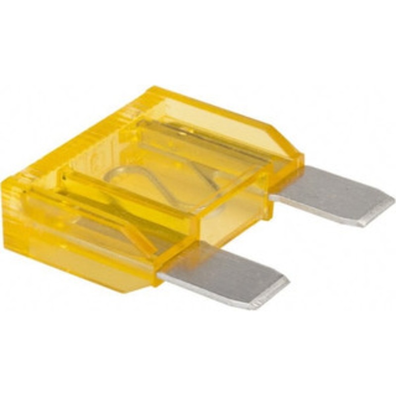 Ferraz Shawmut 20 Amp, 32 VDC, Bussmann MAX-20, Time Delay Automotive Fuse 1.15 Long, Yellow, Littlefuse 299020 AF3-20 - 02672897