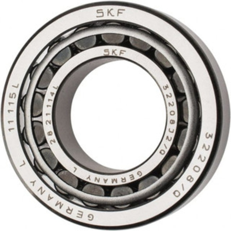 SKF 40mm Bore Diam, 80mm OD, 24.75mm Wide, Tapered Roller Bearing 74,800 N Dynamic Load Capacity, 86,500 N Static Load Capacity 32208 - 43337211