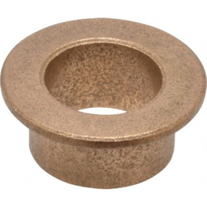 Boston Gear 1/2 Inside x 5/8 Outside Diam, Oil Impregnated Bronze SAE-841 Flanged Sleeve Bearing 7/8 Flange Outside Diam, 1/16 Flange Thickness, 3/8 OAL G00314 - 35401793