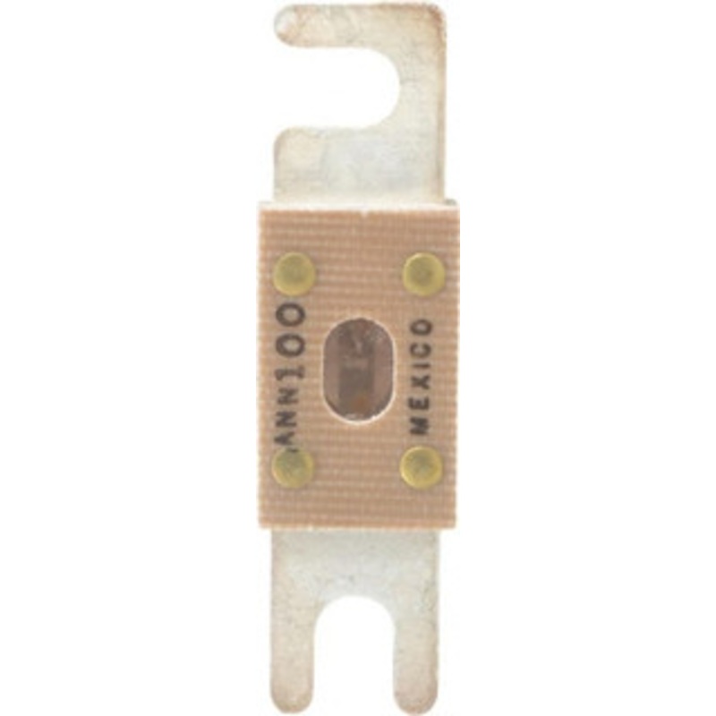 Bussmann 100 Amp Non-Time Delay Fast-Acting Forklift & Truck Fuse 125VAC, 80VDC, 3.18 Long x 0.75 Wide, Littelfuse CNN100, Bussman ANN-100, Ferraz Shawmut CNN100 ANN-100 - 75270538