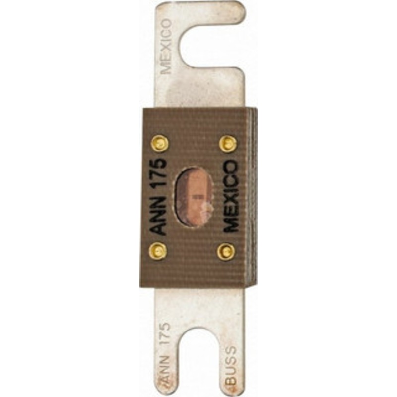 Bussmann 175 Amp Non-Time Delay Fast-Acting Forklift & Truck Fuse 125VAC, 80VDC, 3.18 Long x 0.75 Wide, Littelfuse CNN175, Bussman ANN-175, Ferraz Shawmut CNN175 ANN-175 - 75270561