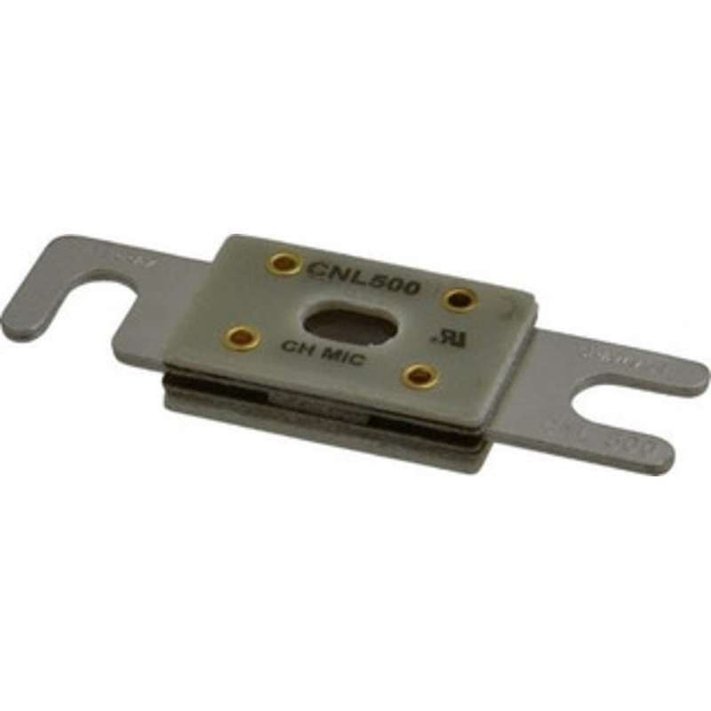 Ferraz Shawmut 500 Amp Visible Link Flat Forklift & Truck Fuse 32VAC, 32VDC, 3.18 Long x 0.75 Wide, Littelfuse CNL500, Bussman ANL500, Ferraz Shawmut CNL500 CNL500 - 54012430