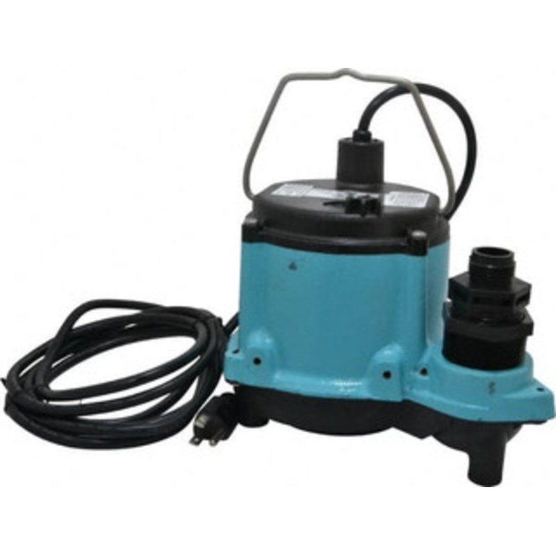 Little Giant 1/3 hp, 9 Amp Rating, 115 Volt, 60 Hz, Manual Dewatering Pump Cast Iron Housing 506271 - 09409178