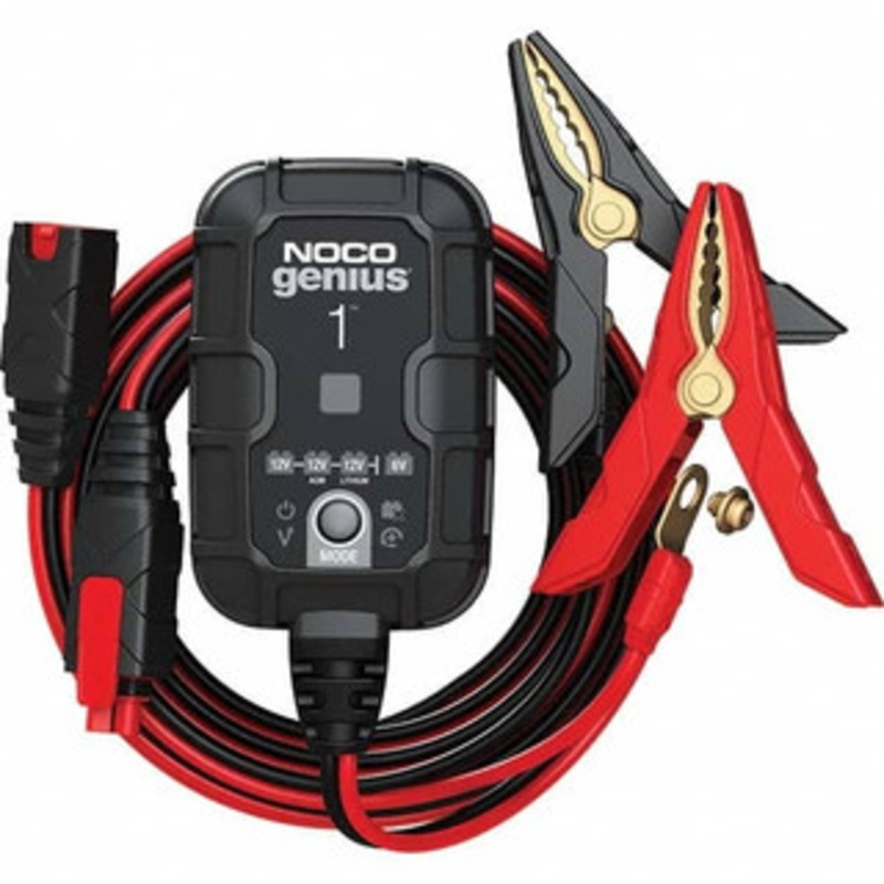 NOCO Automotive Battery Chargers & Jump Starters, Type: Automatic Charger/Maintainer, Starter Amperage: 0.5, Voltage: 100-240 VAC, Battery Size Group: 6 and 12 Volt GENIUS1 - 16808503