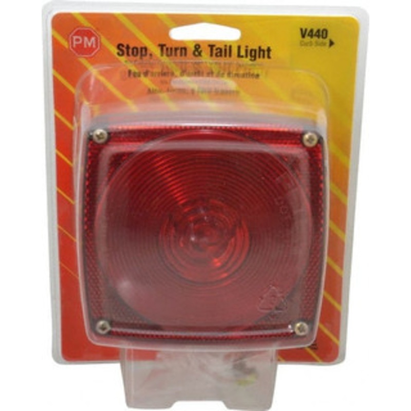 Peterson Manufacturing 4-1/2 Long x 4-1/2 Wide Red Towing Lights 12 Volt, Plastic V440 - 06883953