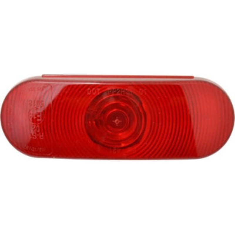 Peterson Manufacturing 6-1/2 Long x 2-1/4 Wide, Red Lens & Reflector Plastic, 12 Volt 421R - 06884308