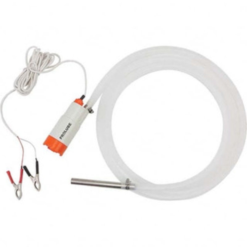 PROLUBE Fuel Transfer Pumps, GPM: 4.00, Hose Diameter: 5/8 (Inch), Inlet Size: 2-1/8 (Inch), Outlet Size: 0.62 (Decimal Inch), Hose Length (Feet): 9.80, Voltage: 12V SDP/12 - 10923225