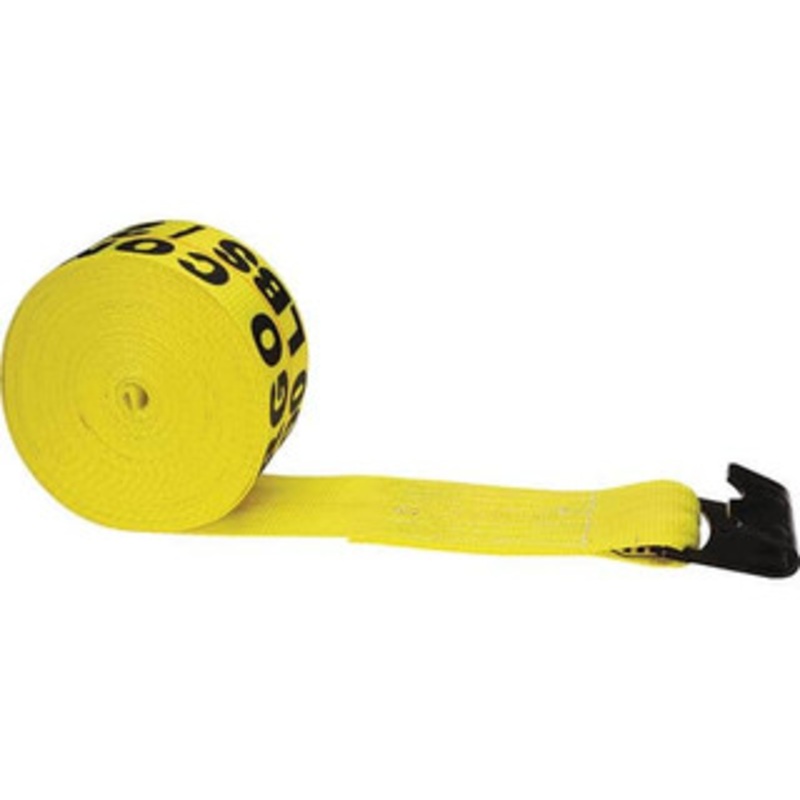 US Cargo Control Automotive Winch Accessories, Type: Winch Strap, For Use With: Trailers, Length (Feet): 30, Width (Inch): 4, Capacity: 5400.000, End Type: Flat Hook 430FH - 10281244