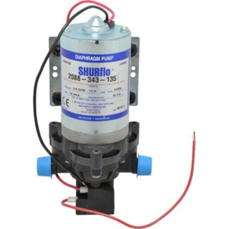 Pentair 1/12 HP, 1/2 Inlet Size, 1/2 Outlet Size, Demand Switch, Diaphragm Spray Pump 12 Input Voltage, Polypropylene, 3.00 Max GPM 2088-343-135 - 01330810