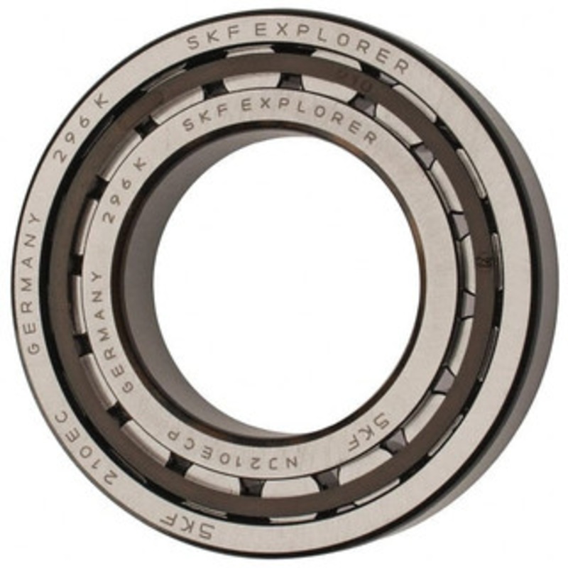 SKF 50mm Bore Diam, 90mm Outside Diam, 20mm Wide Cylindrical Roller Bearing 64,400 N Dynamic Capacity, 69,500 Lbs. Static Capacity NJ 210 ECP - 43341700