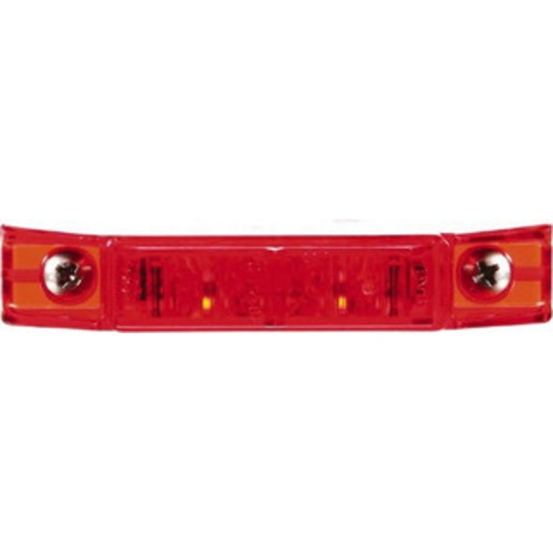 Truck-Lite 4 Long Marker Clearance 12 Volt, LED, Rectangular Lens, Red 35375R - 39603386