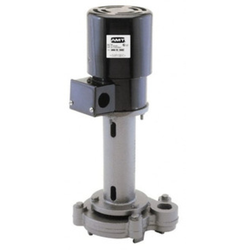 AMT Pump 0.9/0.5 Amp, 230/460 Volt, 1/3 hp, 3 Phase, 1,725 RPM, Cast Iron Immersion Machine Tool & Recirculating Pump 46 GPM, 1-1/2 Inlet, 7 psi, 20.6 Overall Height, 8.9 Body Length, NPT Thread, Stainless Steel Impeller 4422-999-95 - 82505140