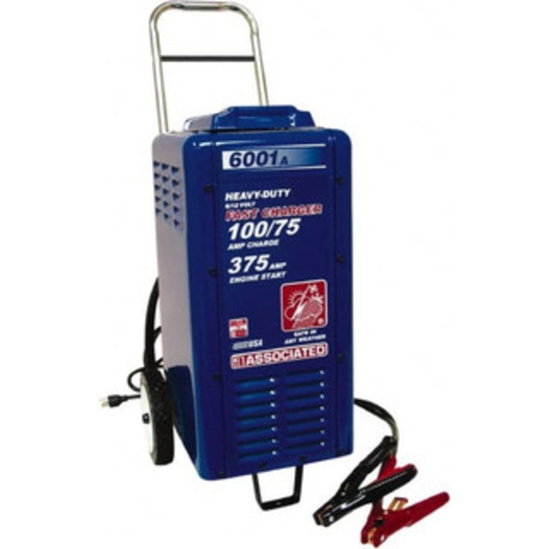 Associated Equipment 6/12 Volt Battery Charger 100 Amps/75 Amps, 375 Starter Amps 6001A - 69976868