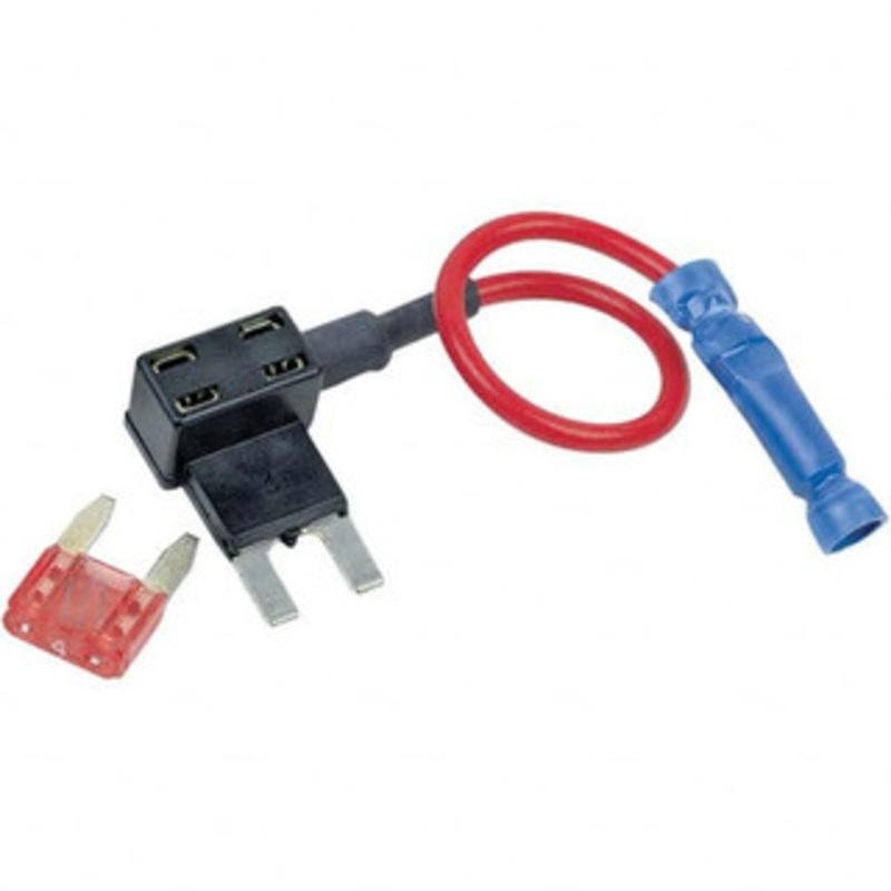 Battery Doctor Automotive Fuse Holders, Fuse Type: ATM/Mini, Max Amperage: 10A, Voltage: 12V, Color: Black, Wire Size (AWG): 16, Wire Color: Red 30103 - 10909976