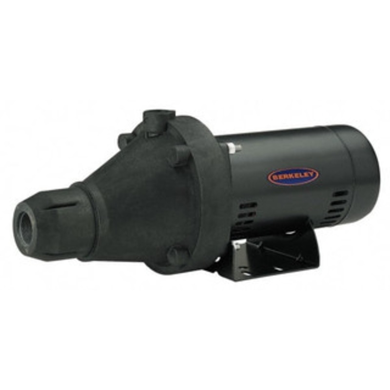 Berkeley Pump Jet Pumps, Horsepower: 1/2, Shut Off Feet: 60 (Feet), Amperage Rating: 9.4/4.7, Housing Type: Fibrgls/Polypro 5PN-10 - 09902412