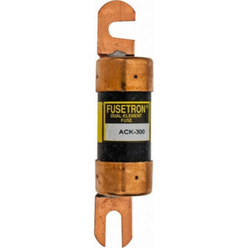 Bussmann 300 Amp Time Delay Fast-Acting Forklift & Truck Fuse 80VAC, 80VDC, 4.71 Long x 1 Wide, Littelfuse CCK300, Bussman ACK-300, Ferraz Shawmut ACK300 ACK-300 - 74975905
