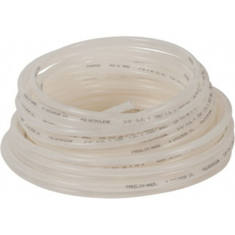 Coilhose Pneumatics 1/4 ID x 3/8 OD, 100 ft. Long, Polyethylene Tube Natural, 192 Max psi, -60 to 200F PE064-100D - 09774688