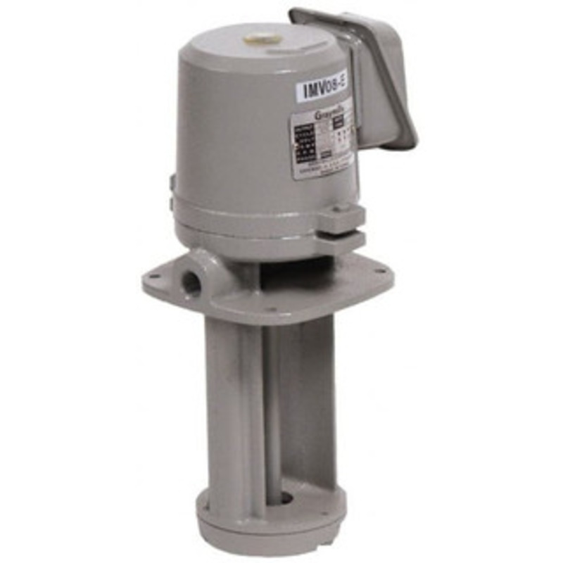 Graymills 230/460 Volt, 1/2 hp, 3 Phase, 3,450 RPM, Cast Iron Immersion Machine Tool & Recirculating Pump 35 GPM, 19 psi, 7-1/2 Long x 7-1/2 Mounting Flange Width, 18-5/16 Overall Height, NPT Thread, Aluminum Impeller IMV50-F - 80030109