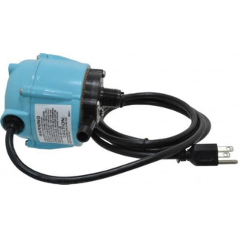 Little Giant 1/150 HP, 3.2 psi, Aluminum Miniature Submersible Pump 1/4 Inch Inlet, 1/4 Inch Outlet, 6 Ft. Long Power Cord, 1.1 Amp 501203 - 09278565