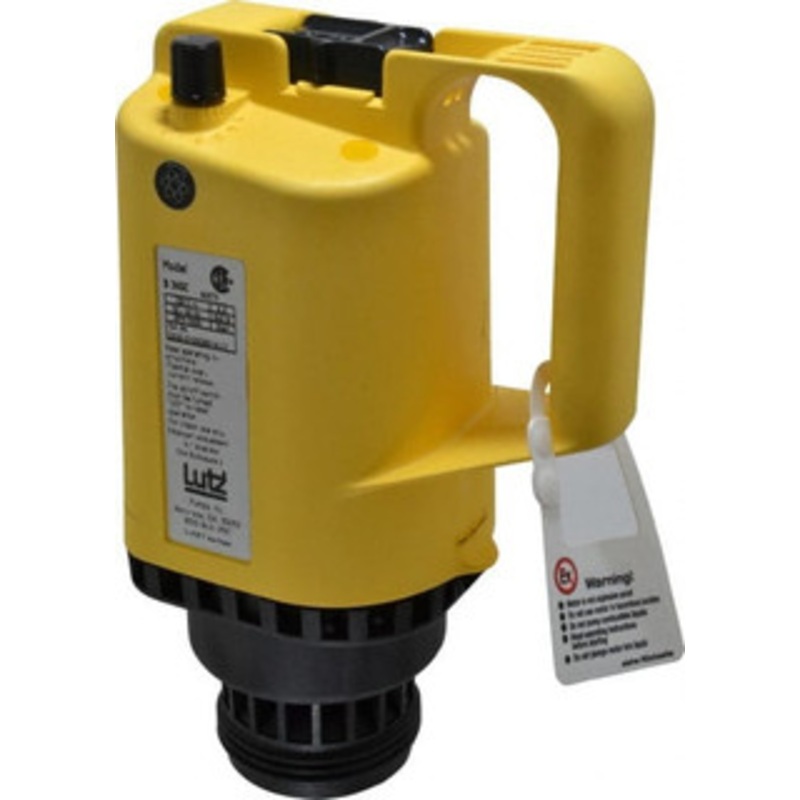 Lutz Pumps 0.85 HP, Open Drip Proof With Speed Control Drum Pump Motor For Use With All Lutz Pump Tubes, 120 Volt 0030-010 - 02332955