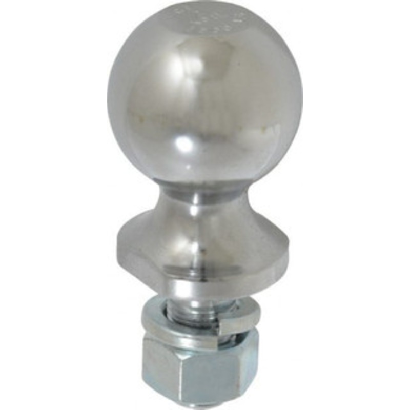 Reese 2 Diam, 1-1/2 Shank Length, Hitch Ball 3/4 Shank Diam, 3,500 Lb Capacity, Chrome Finish 63820 - 56427594