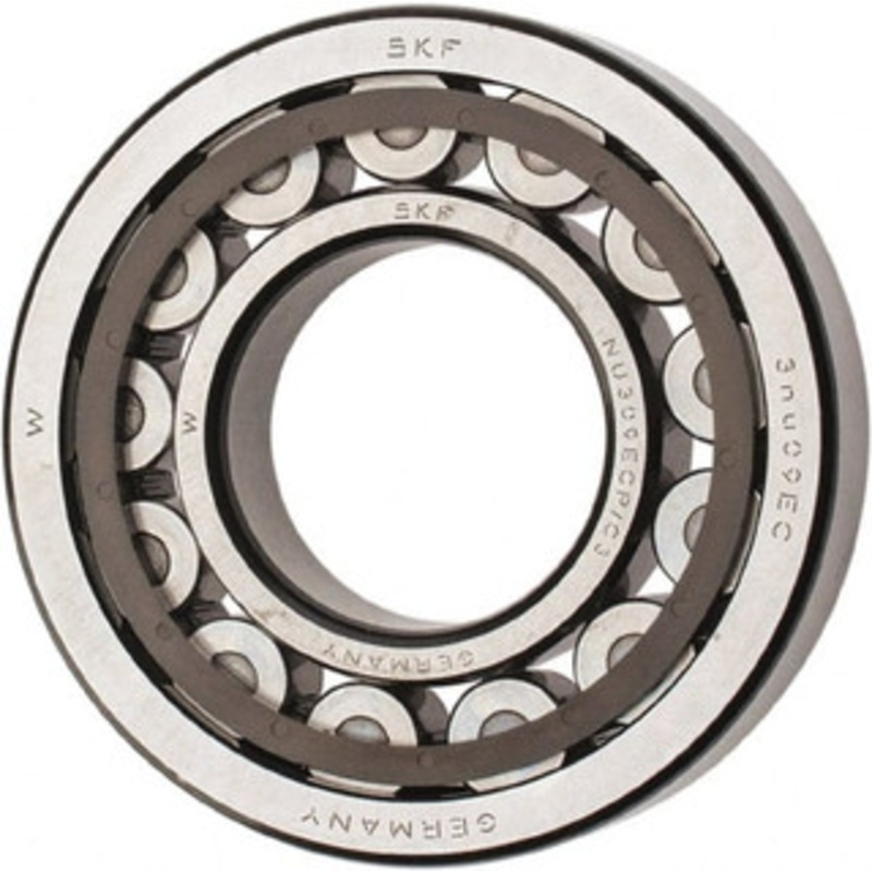 SKF 45mm Bore Diam, 100mm Outside Diam, 25mm Wide Cylindrical Roller Bearing 99,000 N Dynamic Capacity, 100,000 Lbs. Static Capacity NU 309 ECP/C3 - 43341650