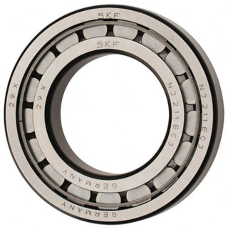 SKF 55mm Bore Diam, 100mm Outside Diam, 21mm Wide Cylindrical Roller Bearing 84,200 N Dynamic Capacity, 95,000 Lbs. Static Capacity NJ 211 ECJ - 43341882