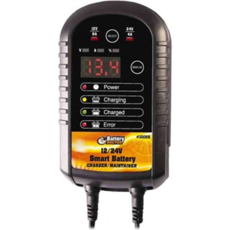 Battery Doctor 12/24 Volt Automatic Charger/Maintainer 4 Amps/8 Amps 20068 - 39390067