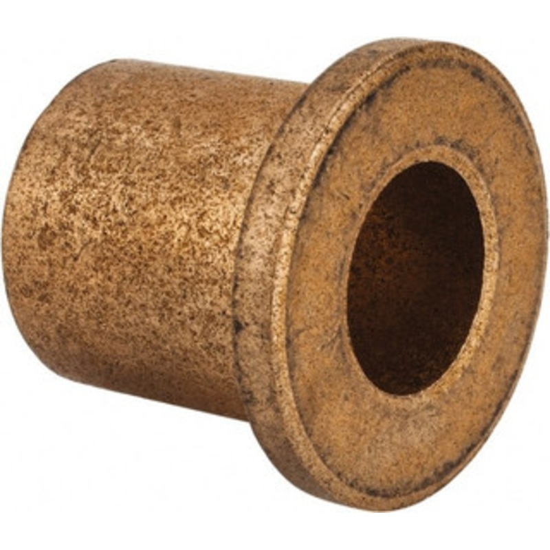 Boston Gear 1/2 Inside x 3/4 Outside Diam, Oil Impregnated Bronze Sleeve Bearing 1 Flange Outside Diam, 1/8 Flange Thickness, 7/8 OAL 35600 - 06454839