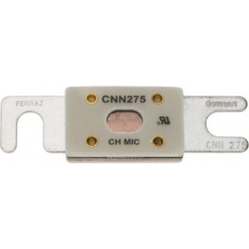 Ferraz Shawmut 275 Amp Visible Link Flat Forklift & Truck Fuse 125VAC, 48VDC, 3.18 Long x 0.75 Wide, Littelfuse CNN275, Bussman ANN275, Ferraz Shawmut CNN275 CNN275 - 54012588