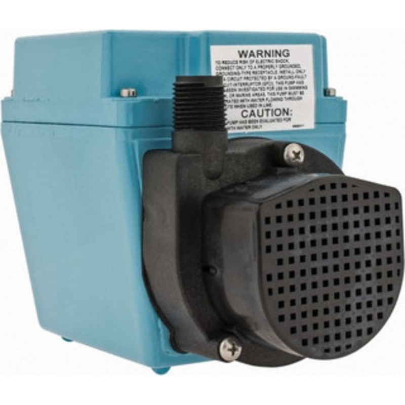 Little Giant 1/15 HP, 7.5 psi, Aluminum Miniature Submersible Pump 1/2 Inch Inlet, 1/2 Inch Outlet, 6 Ft. Long Power Cord, 3.2 Amp 503103 - 09409137
