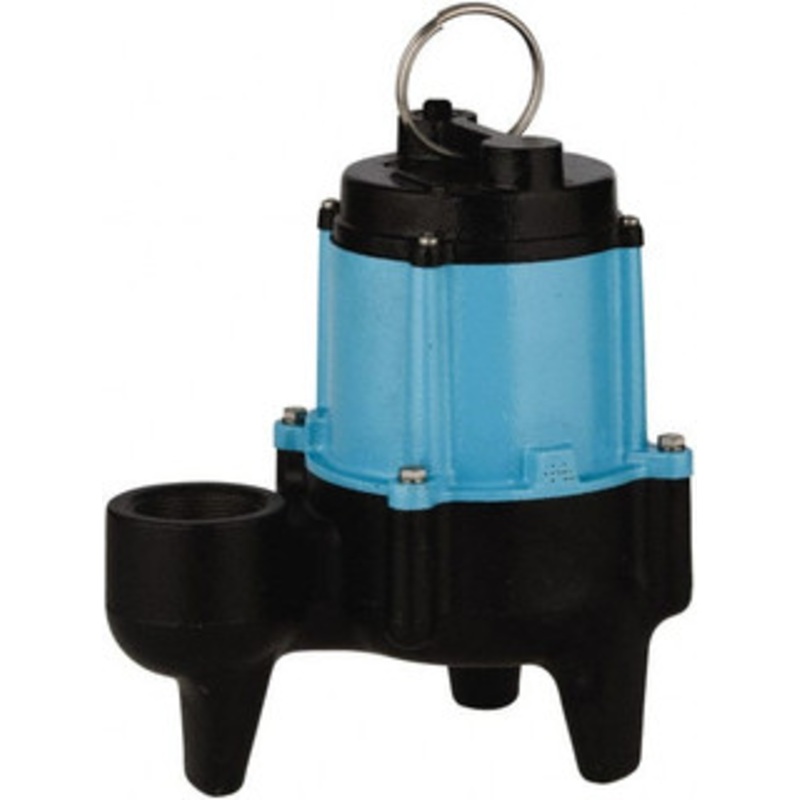 Little Giant 1/2 hp, 9.5 Amp Rating, 115 Volt, 60 Hz, Manual Sewage Pump 3 Outlet, Cast Iron Housing, 1 Phase, 2 Max Solid, Thermal Overload Protection 511435 - 43744465