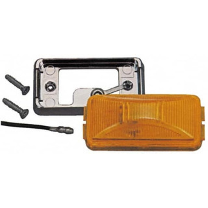 Peterson Manufacturing 2-1/2 Long x 1-1/4 Wide, Red Lens & Reflector Plastic, 12 Volt V150R - 06884662