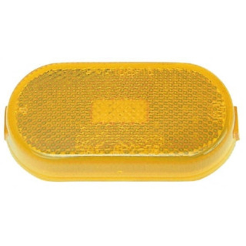 Peterson Manufacturing 4-1/8 Long x 2 Wide, Amber Lens & Reflector Plastic, 12 Volt V108WA - 06884514
