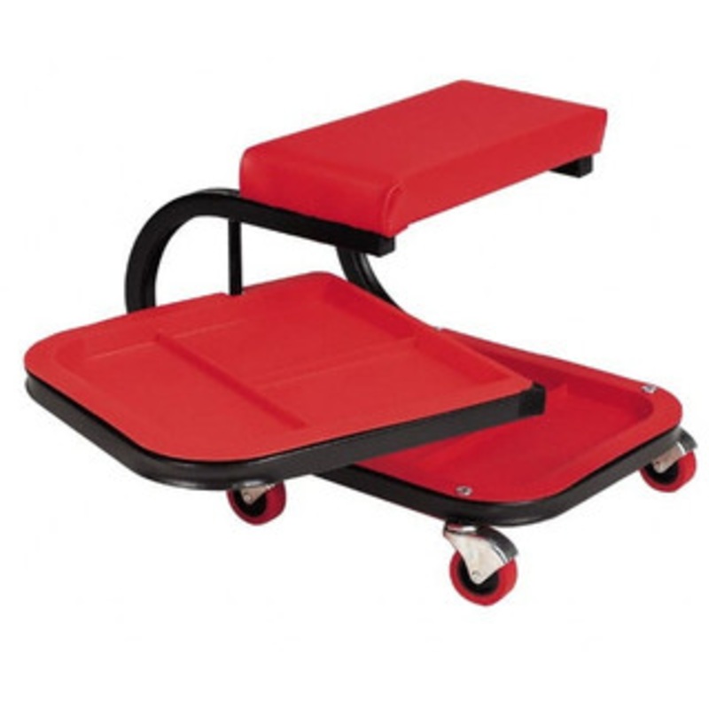 Whiteside Manufacturing 240 Lb Capacity, 4 Wheel Creeper Seat with Swivel Tray Steel, 19 Long x 15-1/4 High x 14 Wide SPP25-DT - 79524492