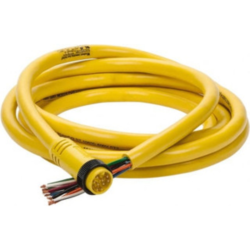Brad Harrison - Molex 7 Amp, Male Straight to Pigtail Cordset Sensor and Receptacle 600 Volt, 3.66m Cable Length, IP67 Ingress Rating 309002A01F120 - 09542010