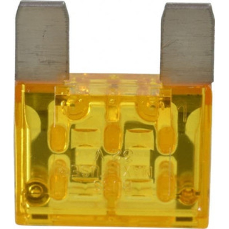 Bussmann 20 Amp, 32 VDC, Bussmann MAX-20, Fast Acting Automotive Fuse 1.35 Long, Yellow, Littlefuse MAX20, Ferraz Shawmut AF3-20 MAX-20 - 71918353