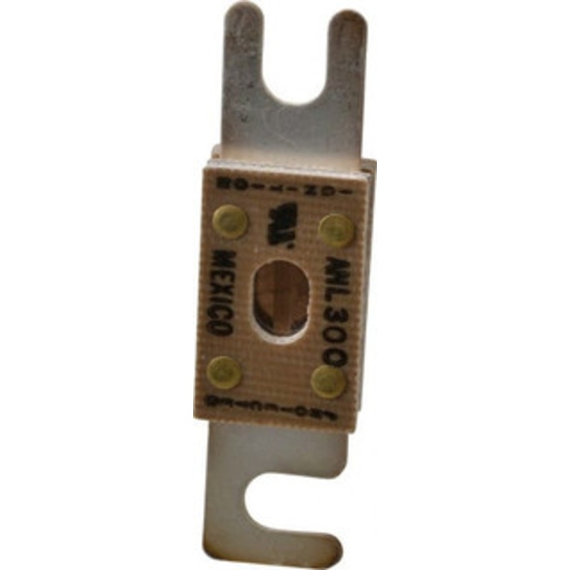 Bussmann 300 Amp Non-Time Delay Fast-Acting Forklift & Truck Fuse 125VAC, 80VDC, 3.18 Long x 0.75 Wide, Littelfuse CNL300, Bussman ANL-300, Ferraz Shawmut CNL300 ANL-300 - 75270421