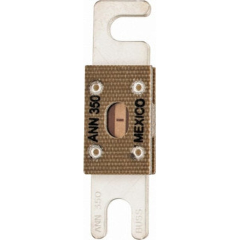 Bussmann 350 Amp Non-Time Delay Fast-Acting Forklift & Truck Fuse 125VAC, 80VDC, 3.18 Long x 0.75 Wide, Littelfuse CNN350, Bussman ANN-350, Ferraz Shawmut CNN350 ANN-350 - 75270645