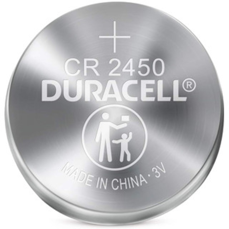 Duracell Size CR2450, Lithium, Button & Coin Cell Battery 3 Volts 00041333661865 - 97386858