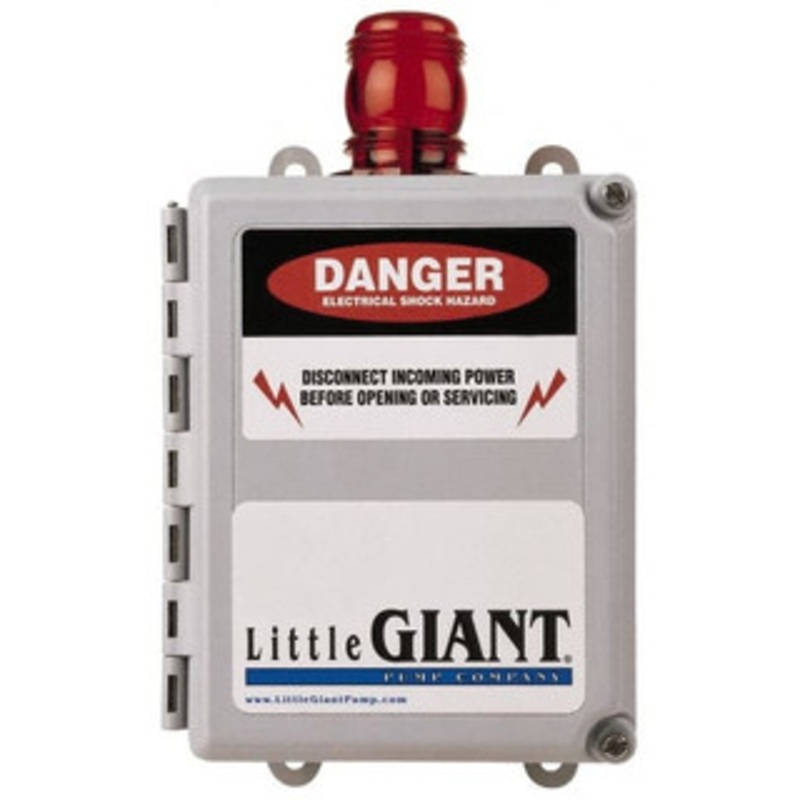 Little Giant High-Water Alarms, Voltage: 200-240, Material: PVC, Alarm Level: Flashing Alarm Beacon, Float Material: Non-Corrosive PVC 513297 - 43717602