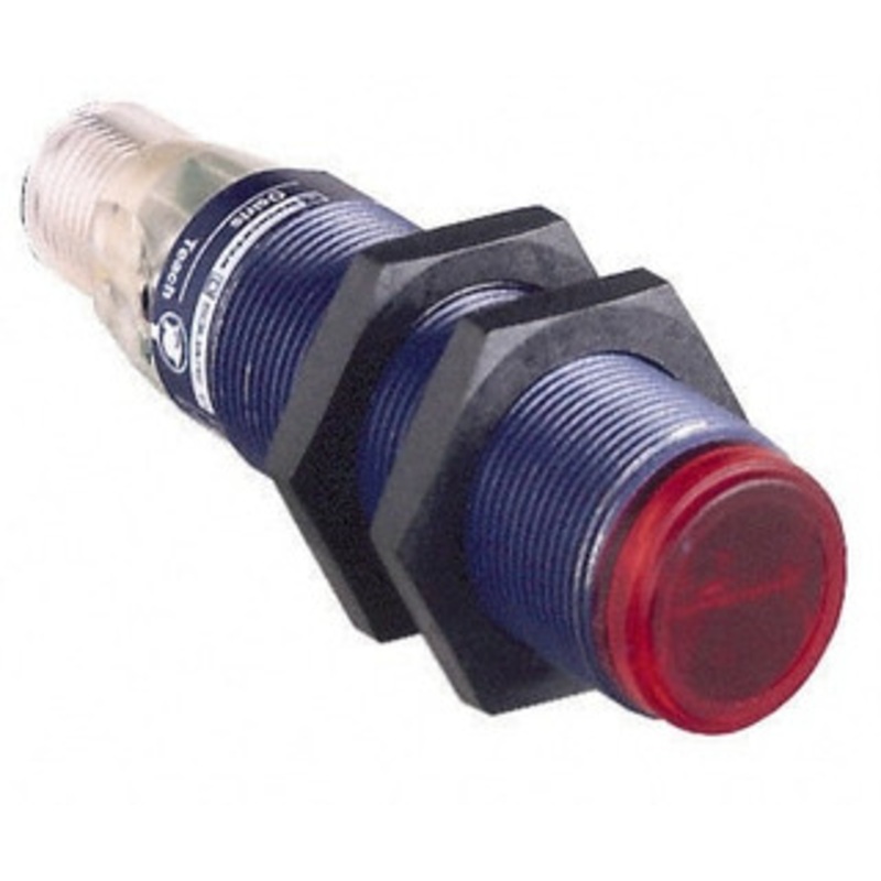 Telemecanique Sensors 4 Pin M12 Connector, 0.1m Nominal Distance, Shock and Vibration Resistant, Diffused Photoelectric Sensor 12 to 24 VDC, 500 Hz, PBT, 2.36 Inch Long x 0.71 Inch Wide XUB4ANANM12 - 59759142