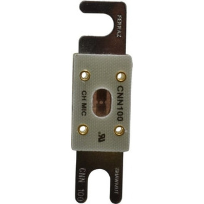 Ferraz Shawmut 100 Amp Visible Link Flat Forklift & Truck Fuse 125VAC, 48VDC, 3.18 Long x 0.75 Wide, Littelfuse CNN100, Bussman ANN100, Ferraz Shawmut CNN100 CNN100 - 54012513