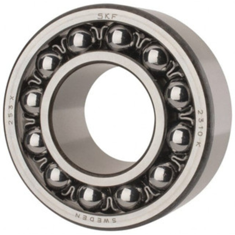 SKF 50mm Bore Diam, 110mm OD, Open Self Aligning Radial Ball Bearing 40mm Wide, 2 Rows, Round Bore, 4,500 Lb Static Capacity, 14,300 Lb Dynamic Capacity 2310 K - 81408676