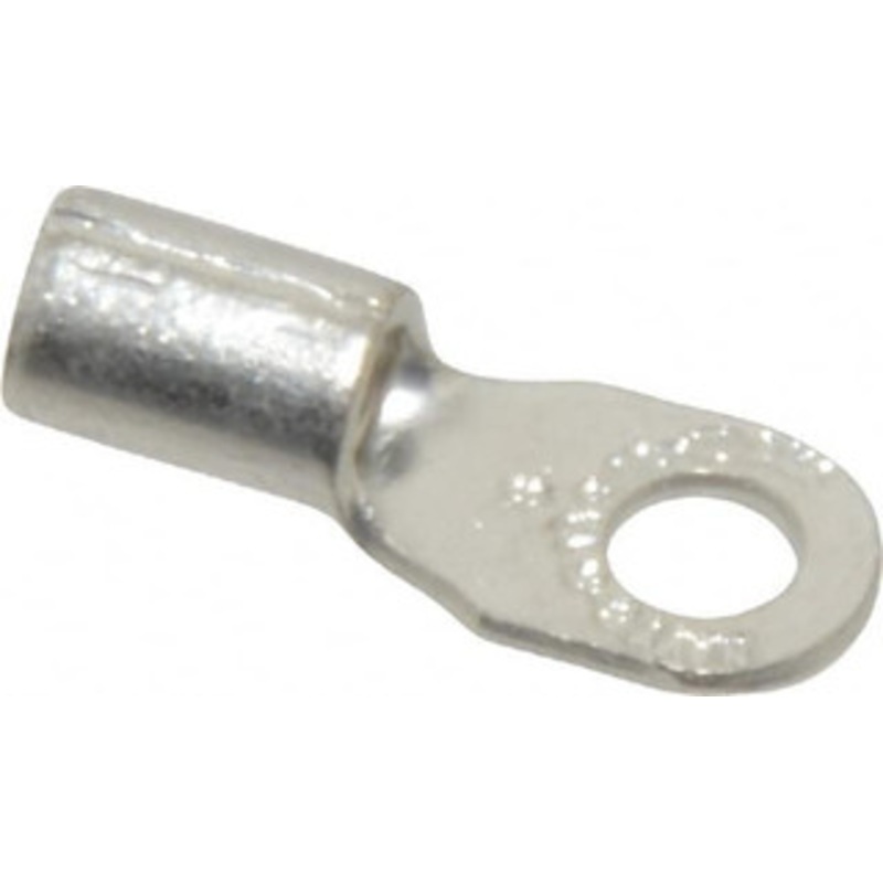 Thomas & Betts 12-10 AWG Noninsulated Crimp Connection D Shaped Ring Terminal #8 Stud, 0.82 OAL x 0.31 Wide, Tin Plated Copper Contact C10-8-SK - 54064241