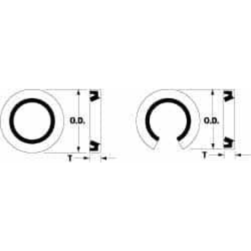 Thomson Industries 1 Diam, Stainless Steel Bearing Seal for Open External Housing 3/16 Wide x 1.567 Outside Diam OPNS1000SS - 02730885